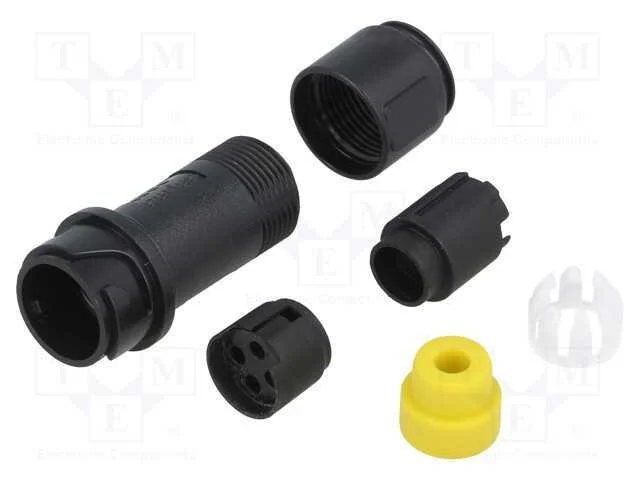 Conector: redondos, ficha, macho, PIN: 4, sem con.