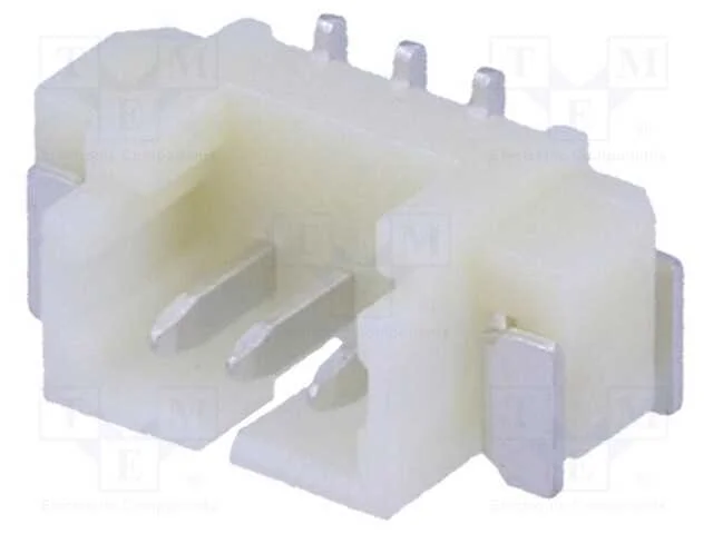Tomada, Fio-Placa, Macho, 1,25mm, Pin: 3, Smt, 125v, 1a, Estanhado