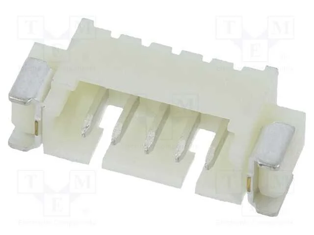 Tomada, Fio-Placa, Macho, 1,25mm, Pin: 5, Smt, 250v, 1a, Estanhado