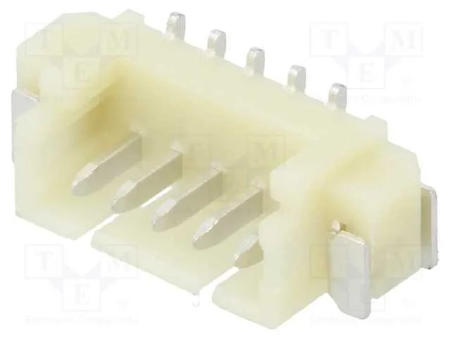 Tomada, Fio-Placa, Macho, 1,25mm, Pin: 5, Smt, 125v, 1a, Estanhado