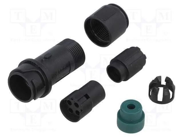 Conector: redondos, ficha, fêmea, PIN: 4, sem con.
