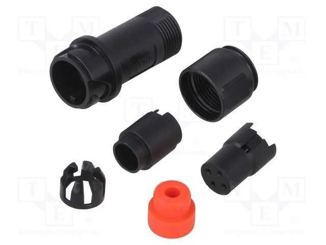 Conector: redondos, ficha, fêmea, PIN: 4, sem con.