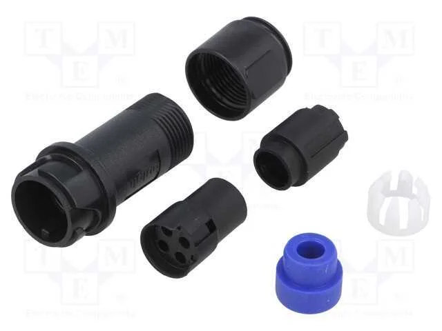 Conector: redondos, ficha, fêmea, PIN: 4, sem con.