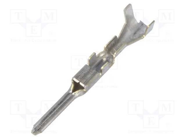 Contacto, Macho, Latão, Estanhado, 28awg÷22awg, Cerrar, com Cabo