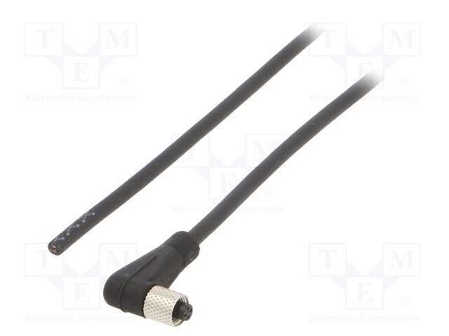 Conector: M5, Ficha, 707, Fêmea, Pin: 3, Não Blindados, Dourado, 1a