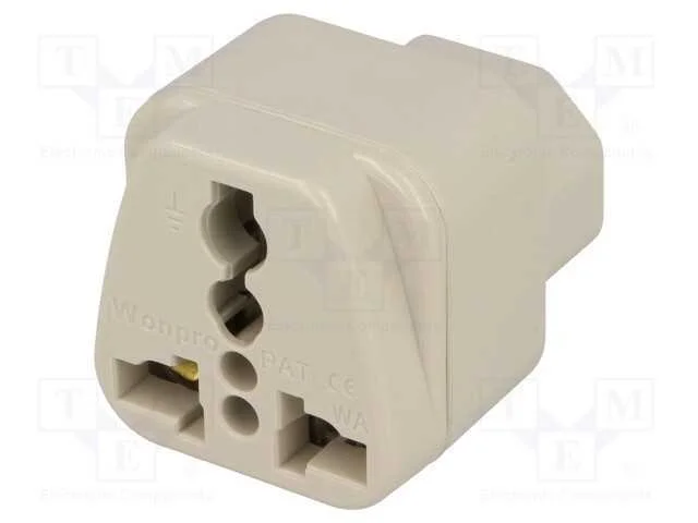 Passo: Adaptador, 2p+Pe, 250vac, 10a, Versão: C13 (F), Branca, Pin: 3