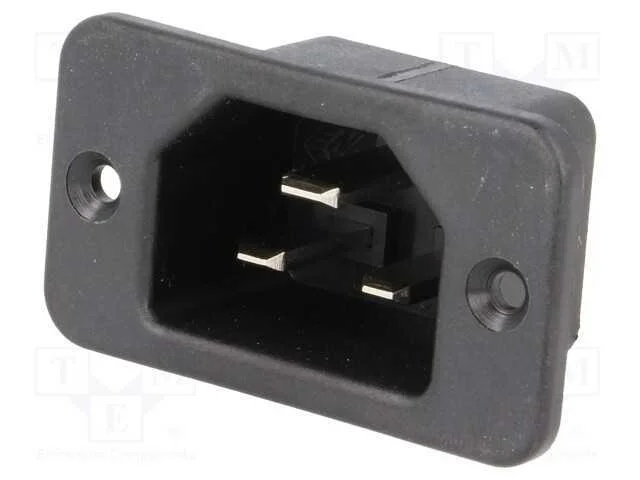 Conector: de Alimentação, Tomada, Macho, 16a, 250vac, Iec 60320