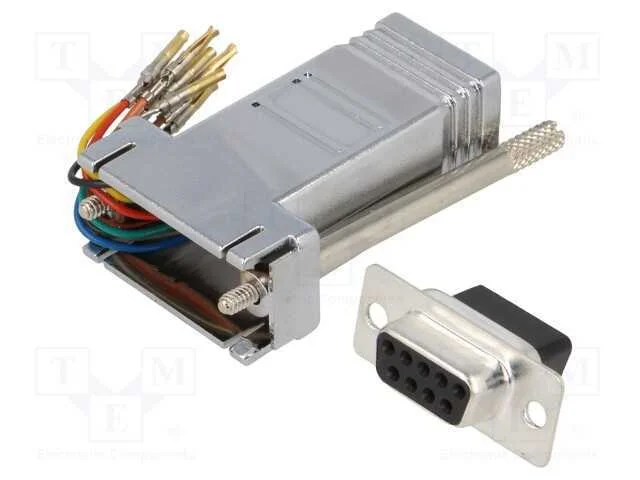 Passo: adaptador, D-Sub 9pin feminino,RJ45 tomada