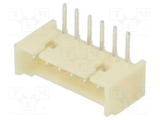 Tomada, Fio-Placa, Macho, 1,25mm, Pin: 6, Tht, 250v, 1a, Estanhado