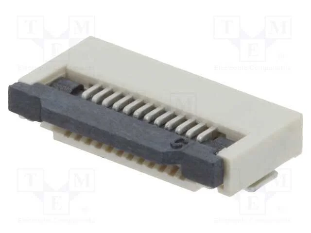 Conector: FFC/FPC, horizontais, PIN: 12, ZIF, SMT.