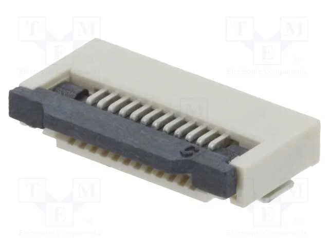 Conector: FFC/FPC, horizontais, PIN: 12, ZIF, SMT.