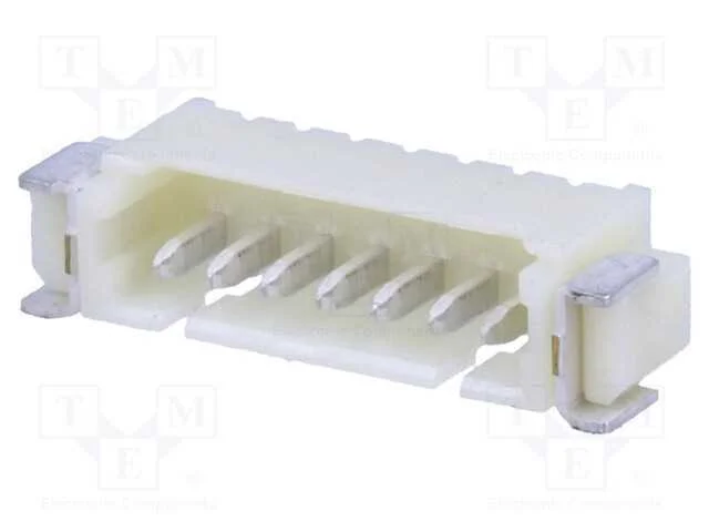 Tomada, Fio-Placa, Macho, 1,25mm, Pin: 7, Smt, 250v, 1a, Estanhado