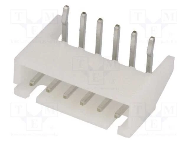 Fio-Placa, Tomada, Macho, Xh, 2,5mm, Pin: 6, Tht, 250v, 3a, -25÷85c
