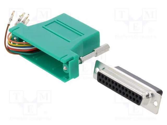 Passo: Adaptador, D-Sub 25pin Feminino,Rj45 Tomada, Cinzenta