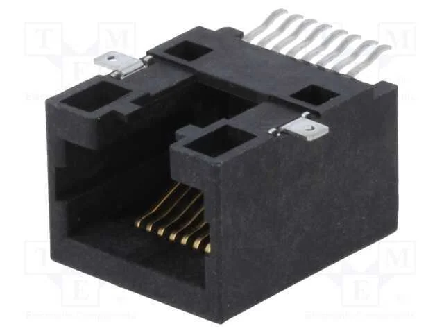 Tomada, RJ45, PIN: 8, Cat: 5, Sistema: 8p8c, SMT,.