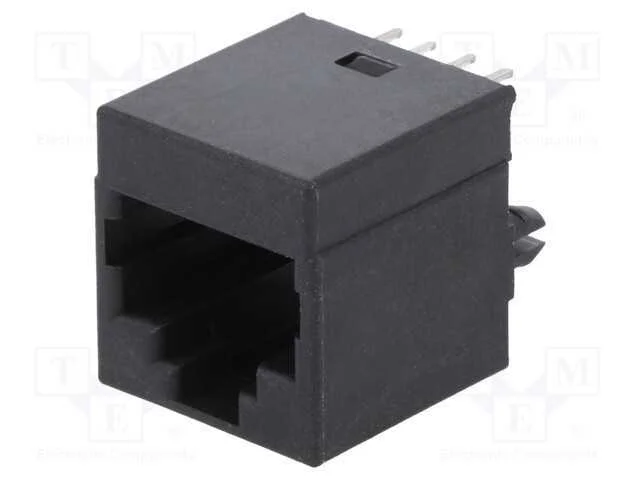 Tomada, RJ45, PIN: 8, Cat: 5, Sistema: 8p8c, THT,.