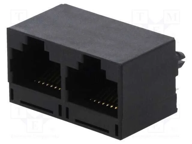 Tomada, RJ45, PIN: 8, Cat: 5, Sistema: 8p8c, THT,.