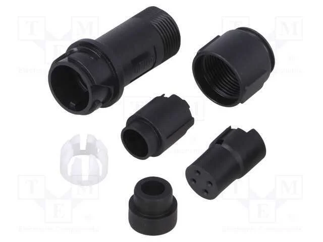 Conector: redondos, ficha, fêmea, PIN: 4, sem con.