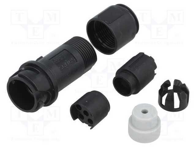 Conector: redondos, ficha, macho, PIN: 6, sem con.