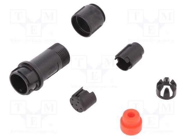 Conector: redondos, ficha, macho, PIN: 6, sem con.