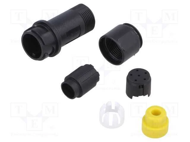 Conector: redondos, ficha, macho, PIN: 6, sem con.
