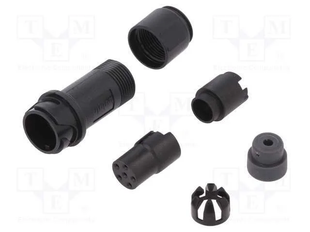 Conector: redondos, ficha, fêmea, PIN: 6, sem con.