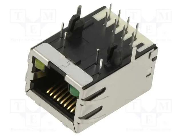 Tomada, RJ45, PIN: 8, blindadas,com díodo LED, Si.