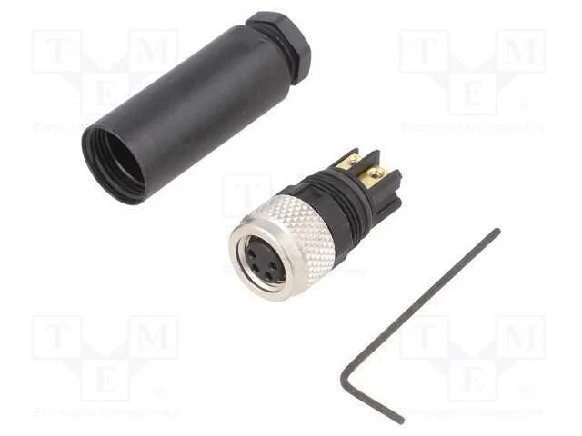 Conector: M8, fêmea, PIN: 4, simples, com cabo, f.