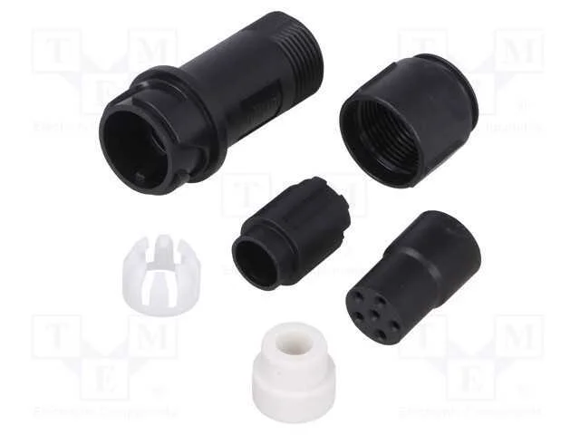 Conector: redondos, ficha, fêmea, PIN: 6, sem con.