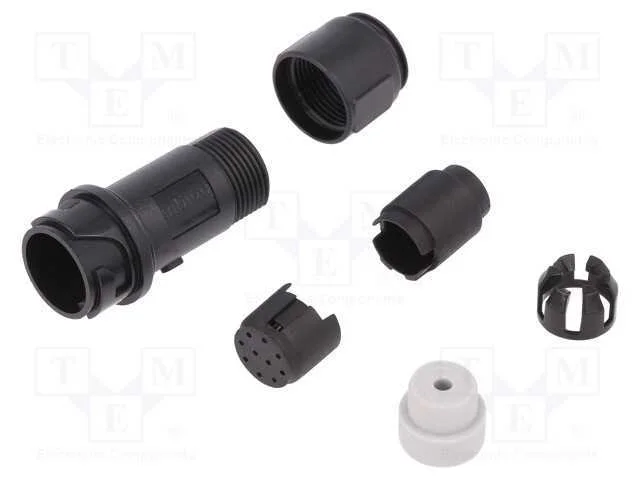 Conector: redondos, ficha, macho, PIN: 10, sem co.