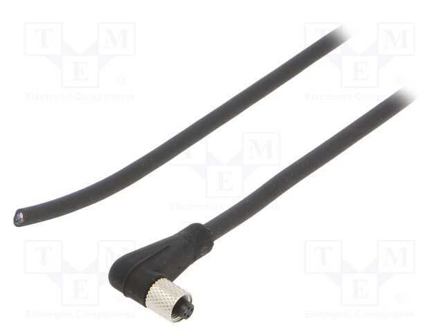 Conector: M5, Ficha, 707, Fêmea, Pin: 4, Não Blindados, Dourado, 1a
