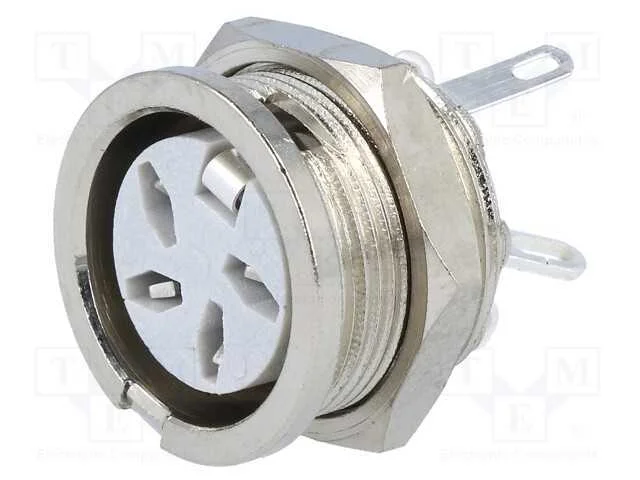 Tomada, Din, Fêmea, Pin: 4, Sistema: 216, para Painel,Roscado, 34v