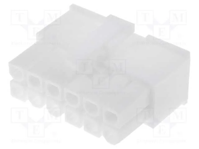 Ficha, Fio-Fio/Placa, F&ecirc;mea, Mini-Fit Jr, 4,2mm, Pin: 12, com Cabo