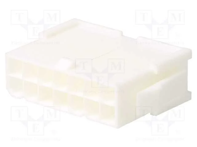 Ficha, Fio-Fio, Macho, Mini-Fit Jr, 4,2mm, Pin: 14, Sem Contactos