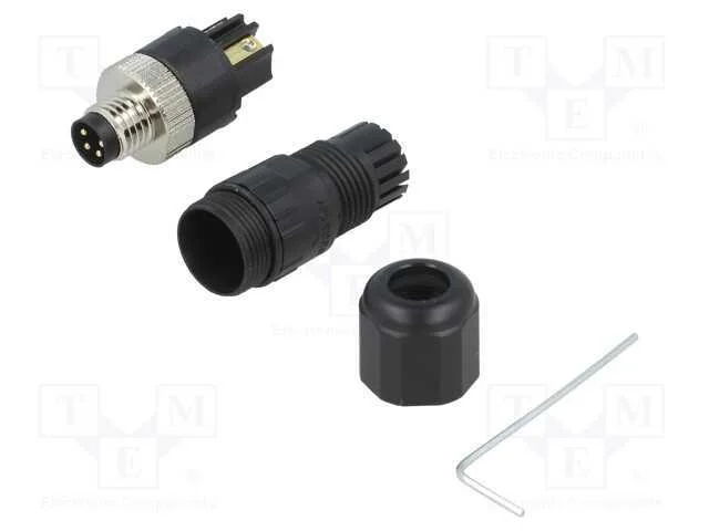 Conector: M8, macho, PIN: 4, simples, com cabo, f.