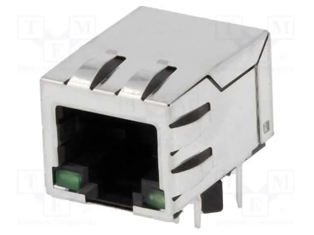 Tomada, RJ45, PIN: 8, blindadas,com díodo LED, Si.