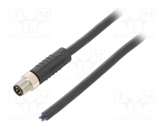 Conector: M8, macho, PIN: 5, simples, com o anel .