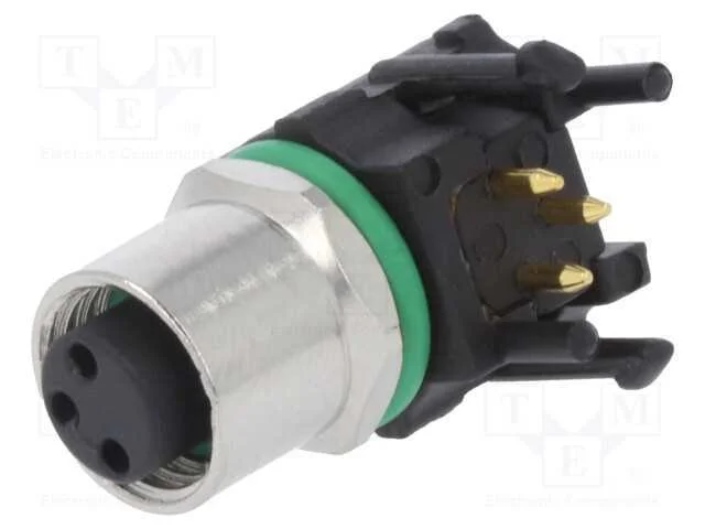Conector: M8, fêmea, PIN: 3, angulares 90, para p.