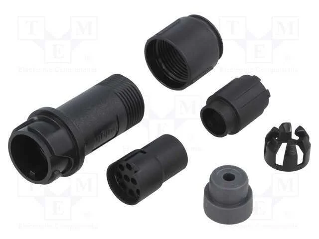 Conector: redondos, ficha, fêmea, PIN: 10, sem co.