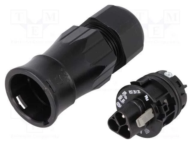 Conector: redondos, ficha, RST, macho, PIN: 3, pr.