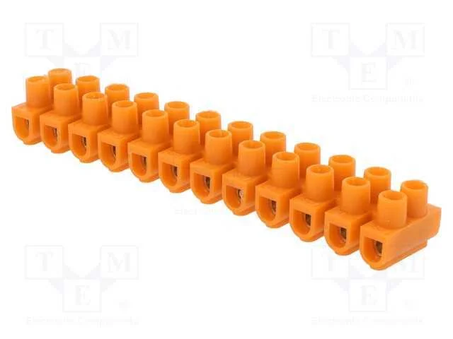 Bloco terminal, terminal parafusado, 4mm2, 32A, f.
