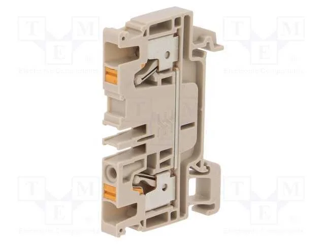 Conector: de carril, 4mm2, faixas: 1, braçadeiras.