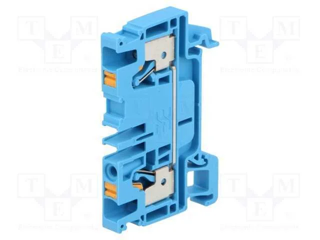 Conector: de carril, 4mm2, faixas: 1, braçadeiras.
