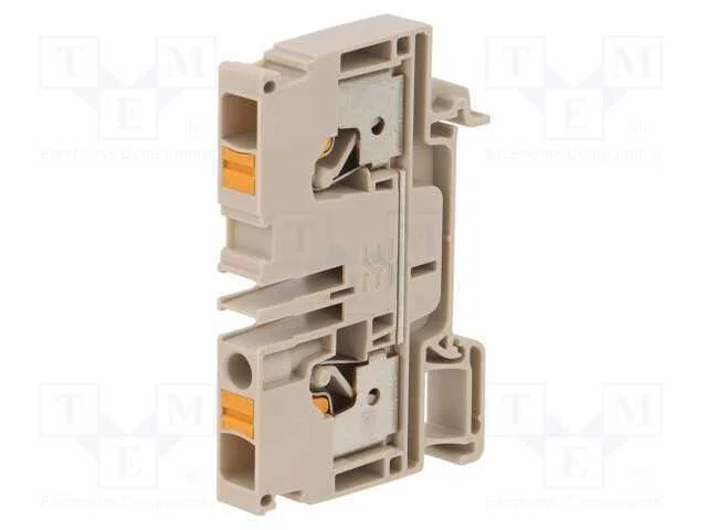 Conector: de carril, 6mm2, faixas: 1, braçadeiras.