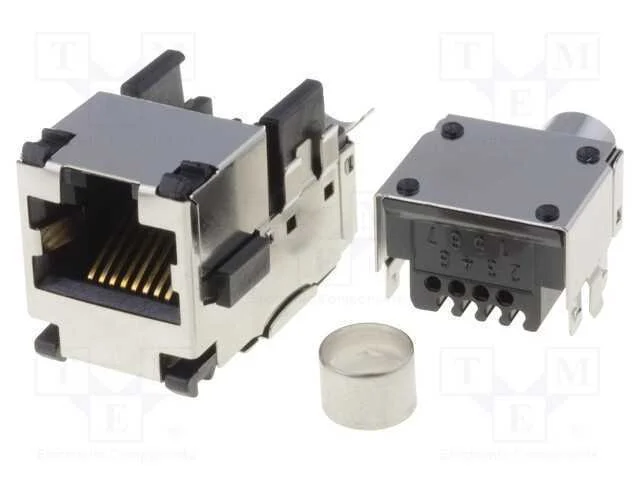 Tomada, Rj45, Pin: 8, Cat: 5e, Blindadas,Com Fixa&ccedil;&atilde;o, Sistema: 8p8c