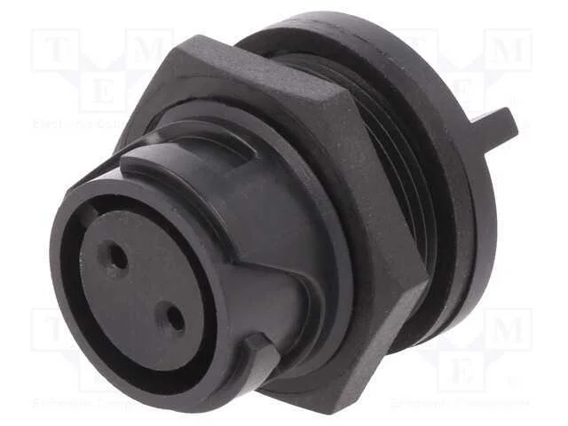 Conector: redondos, tomada, fêmea, PIN: 2, Buccan.