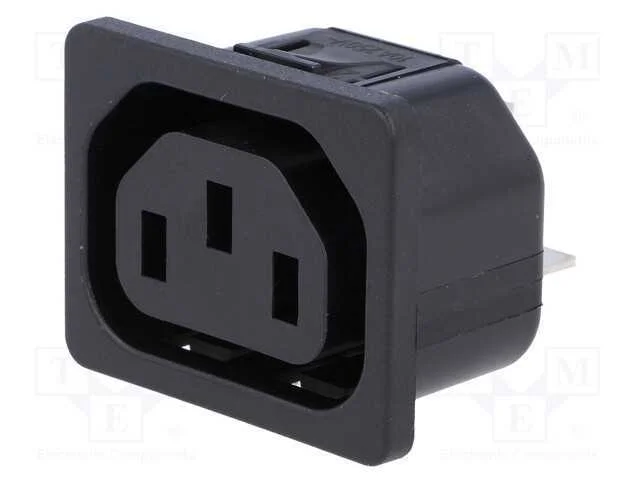 Conector: de alimentação, tomada, fêmea, 10A, 250.
