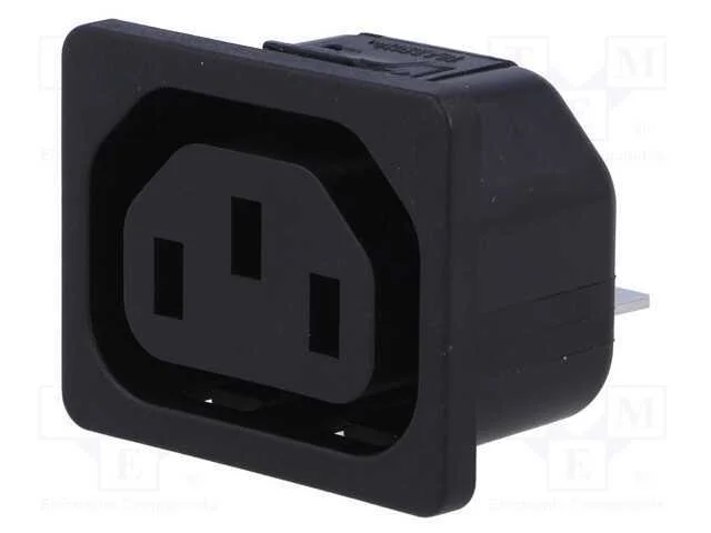 Conector: de alimentação, tomada, fêmea, 10A, 250.