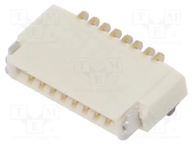 Conector: FFC/FPC, horizontais, PIN: 8, ZIF, SMT,.