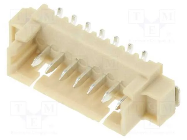 Tomada, Fio-Placa, Macho, 1,25mm, Pin: 7, Smt, 250v, 1a, Estanhado
